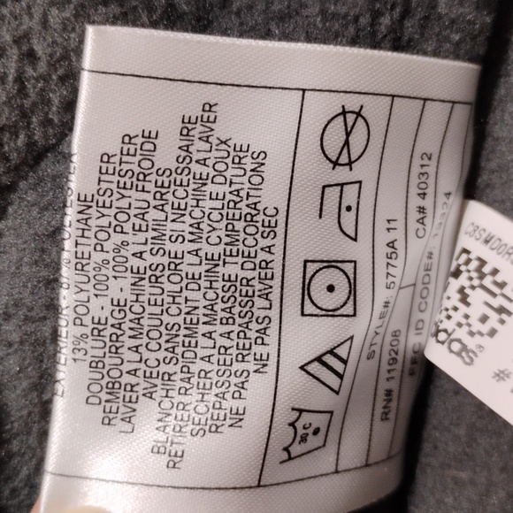 RARE! NWOT ADIDAS Notre Dame Climaproof Winter Vintage Coat Velcro/Zip Sz.L - Picture 14 of 15